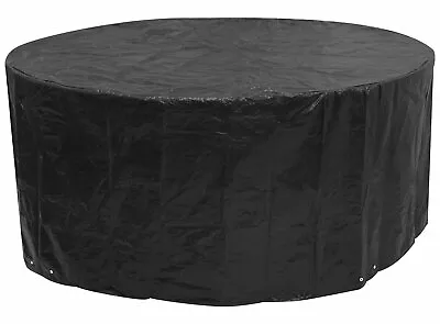 £22.99 • Buy Round Picnic Table 8 Seater 6 Seater Pub Type Waterproof Bench Cover Black NEW