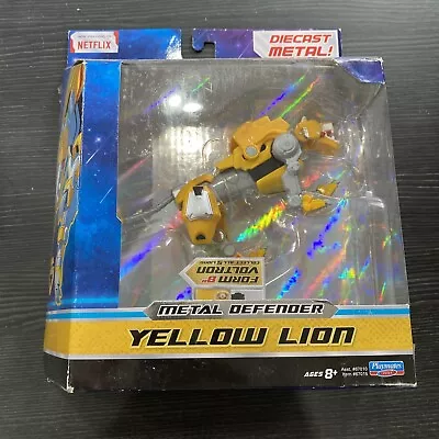 New Netflix Dreamworks Voltron Legendary Defender Yellow Lion Diecast Metal • $25