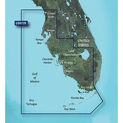 Garmin BlueChart G3 Vision - VUS011R SW Southwest Florida Chart - MicroSD/SD • $310