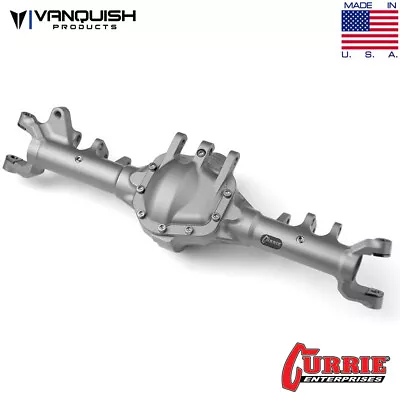 Vanquish VPS06609 Aluminum Currie Rockjock Front Axle Silver For SCX10-II • $149.99