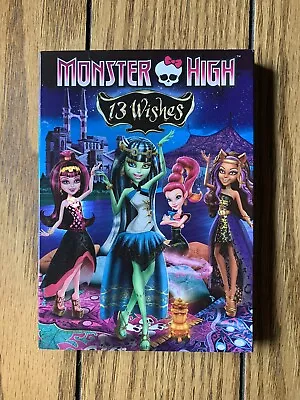 Monster High 13 Wishes DVD 2013 + Cardboard Slipcover Used Cartoon Animated • $9.13