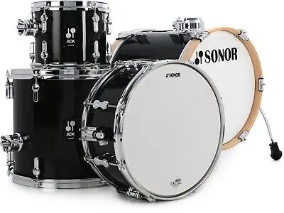 Sonor AQX Micro 4-piece Shell Pack - Black Midnight Sparkle • $569