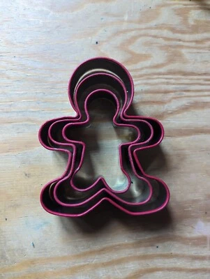 £0.99 • Buy Gingerbread Man Cookie And Fondant Cutter Set Of 3 Icing Decoration Cake