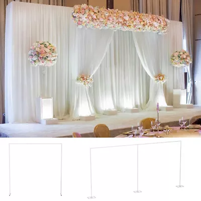 $36.96 • Buy Rectangle Adjustable Wedding Arch Ceremony Backdrop Stand Metal Balloon Frame XL