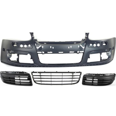 $129.52 • Buy Bumper Cover Kit For 2005-2010 Volkswagen Jetta Sedan With Fog Light Holes Front