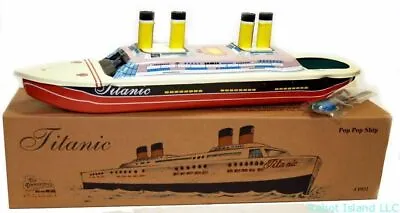 Titanic Tin Toy Steam Pop-pop Boat Classic Toy Replica New - Sale! • $27