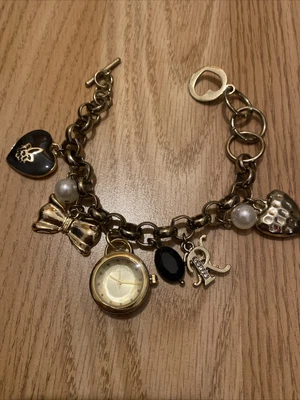 Ladies Charm Bracelet With Watch Red Herring New. • £0.99