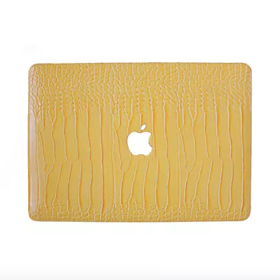 Yellow Crocodile Leather Case Shell Cover For MacBook Air 13 15 Pro 13 14 15 16 • $28.99