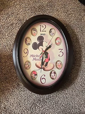 Mickey Mouse Clock Vintage Battery Operated 15” High 11” Wide • $49.99