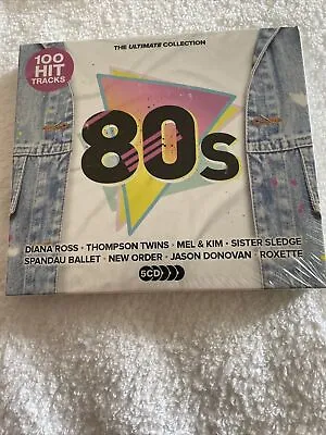 100 Hits 80s 5 Cds Mel & Kim Sister Sledge Roxette Tina Turner Madnes New Sealed • £2