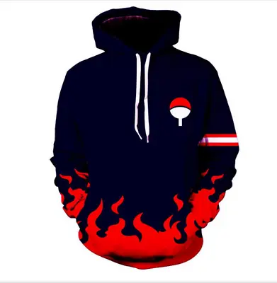 Naruto Uzumaki Anime Sweatshirt Uchiha Sasuke Hoodie Pullover Coat Unisex  • $24.99