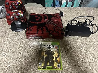 Microsoft Xbox 360 Gears Of War 3 Limited Edition 320GB Red & Black Console • $150