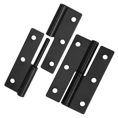 2Pcs Black Lift Off Hinge Stainless Steel Left And Right Handed  Door • £4.50