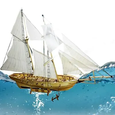 1:130 Scale Ship Model Classical Wooden Sailing Boat Wood DIY Kits • $18.99