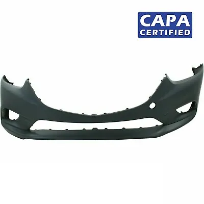 Primed Front Bumper Cover For 2014-2017 Mazda 6 W/Fog Hls MA1000238C CAPA • $170.23