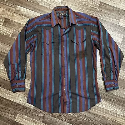 Vintage Panhandle Slim Western Pearl Snap Shirt; Mens Large; Cowboy Rodeo • $30