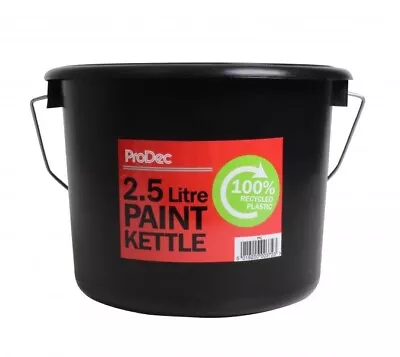 ProDec 2.5 Litres Plastic Paint Kettle Painters Bucket Can Decorating Pot Holder • £4.79