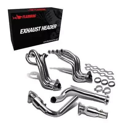 SS Long Tube Exhaust Header Manifold Fit 99-05 Silverado Sierra 4.8 5.3L +Y-Pipe • $268.99