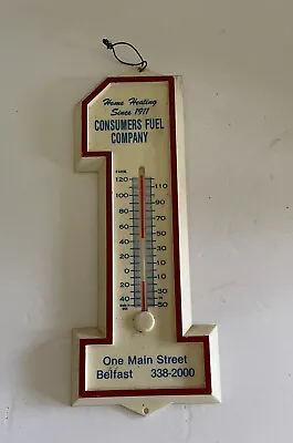 Vtg Consumer Fuel Company Thermometer BelfastMaine Oil Energy Heating • $42.99
