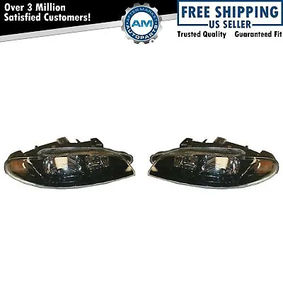 Headlights Headlamps LH Left & RH Right Pair Set For 97-99 Mitsubishi Eclipse • $108.59