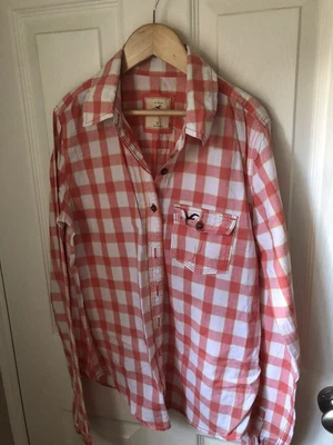 £4.99 • Buy HOLLISTER Ladies Red Check Shirt (Small)