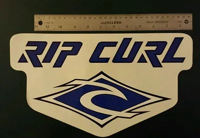 Vintage Old School 80's RIP CURL Surfboards Clear Background Decal XL 13 3/4 X8  • $16.84