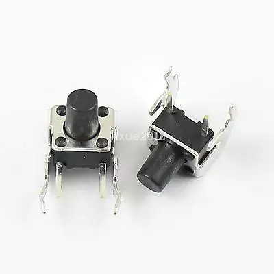 100Pcs Momentary Tactile Tact Push Button Switch 6x6x8mm 2 Pin Right Angle • $3.99