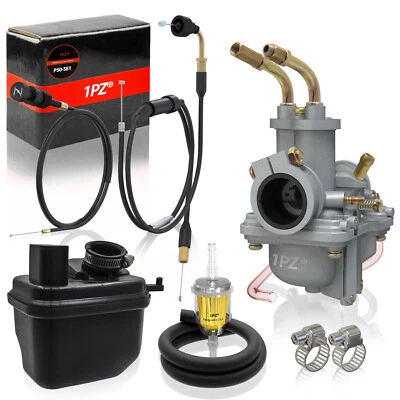 $59.99 • Buy For Yamaha PEEWEE PW50 PY50 Carburetor CARBY Air Filter Box Throttle Choke Cable