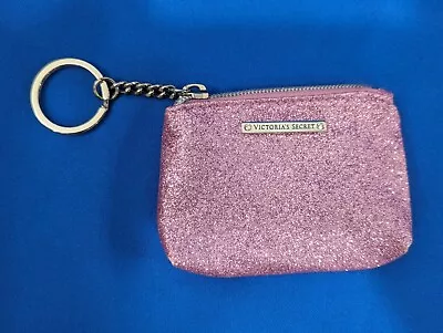 Victoria’s Secret Zip Coin Purse Pink Keychain NEW • $7.95