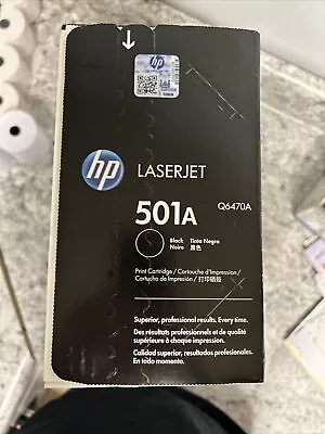 HP Q6470A 501A Laser Toner Cartridge - Black New • $33.99