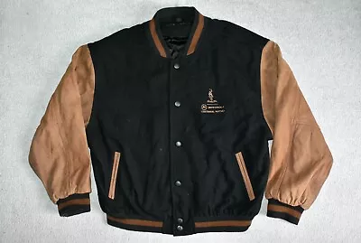 Vtg 90s Swingster Atlanta '96 Olympics Motorola Wool & Leather Varsity Jacket XL • £40