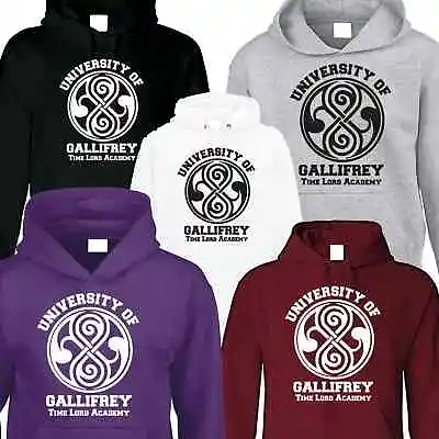 £14.50 • Buy University Of Gallifrey Mens Hoodie Funny Fan Retro Gift Novelty Dr Who Inspired