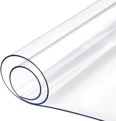 40-Gauge Clear Plastic Vinyl Fabric - 54  Wide PVC 1 3 5 10 15 20 30 Yd. Rolls • $217.99