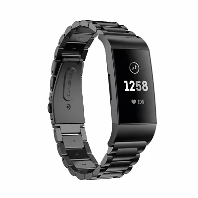 Stainless Steel Charge3 Watch Band Metal Strap Bracelet Fits Fitbit Charge 5 4 3 • $16.14