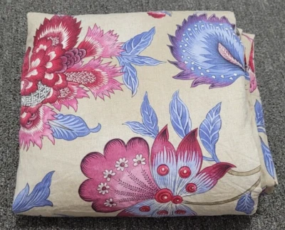 $53.95 • Buy Zara Home 100% Cotton Double / Queen Duvet Cover 82x84  Floral Italy Made READ