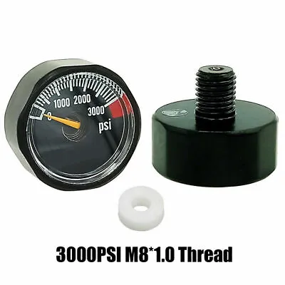 3000 Psi Paintball PCP Air Tank Mini Micro Pressure Gauge Manometer M8 Thead C# • $6.75