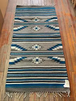 $82.95 • Buy Zapotec Handwoven Wool Rug; 30”x60”; Z316-7
