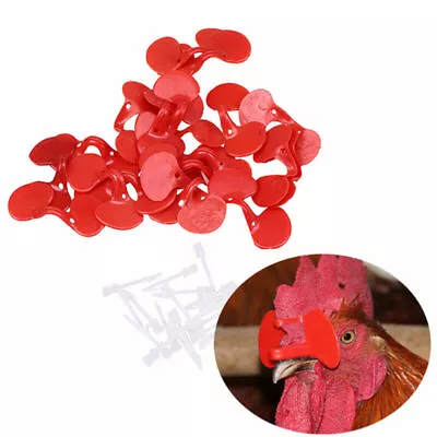 US 20pcs Soft Pinless Chicken Peepers Pheasant Poultry Blinder Spectacle Glasses • $5.66