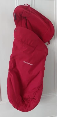 £13.25 • Buy Maclaren Universal Footmuff Cosytoes For Pram Pushchair Crimson Red
