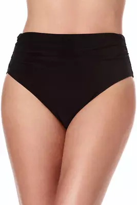 Magicsuit Shirred Jersey Swimsuit Bottom Black Sz 18 NWT • $29.74