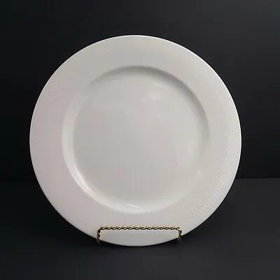 Villeroy & Boch Look Porcelain Dinner Plates-Herringbone Design-Discontinued • $34.99