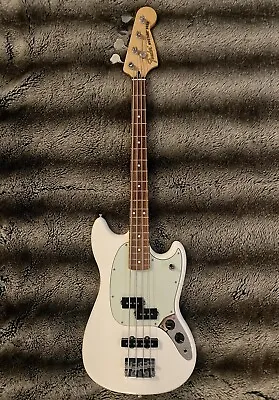 Fender Offset Series Mustang PJ Short Scale Electric Bass Guitar Olympic White • $550