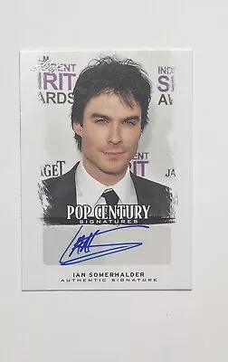 2012 Leaf Pop Century Ian Somerhalder Autographed Card Lost Smallville • $140