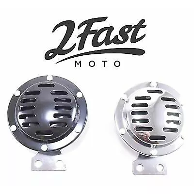 2FastMoto 6 Volt Chrome Horn -4  Diameter Motorcycle Scooter ATV 2fm-6vhorn • $18.42