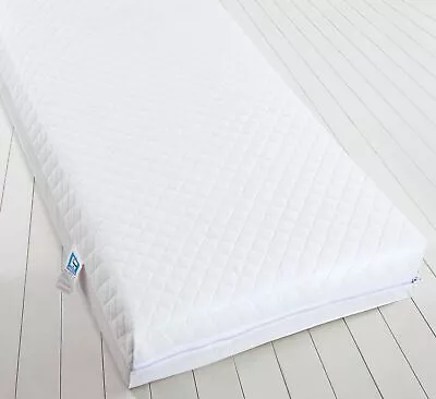 Eco Breathable 100% Foam Filled Thick Bonded Quilted Waterproof Cot Bed Mattress • £47.99