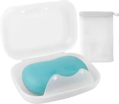 Soap Dish Portable Soap Holder Case For Shower Bathroom () Translucent 1 Pack • $10.75