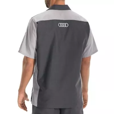 Audi Mechanic Work Shirts - Short + Long Sleeve - Red Kap Used Uniform • $12.99