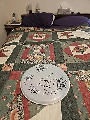 Vixen Real Hand Signed 12  Drumhead#2 Comes With Coabrand New Rare Item  • $30