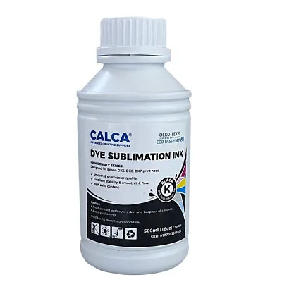 CALCA Ultra Density Series Dye Sublimation Inks 500ml For Epson DX5 I3200 Head • $21.52