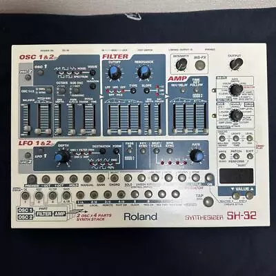 Roland SH-32 Vintage Analog Modeling Desktop Synth Module W/Adapter [Excellent] • $409.99